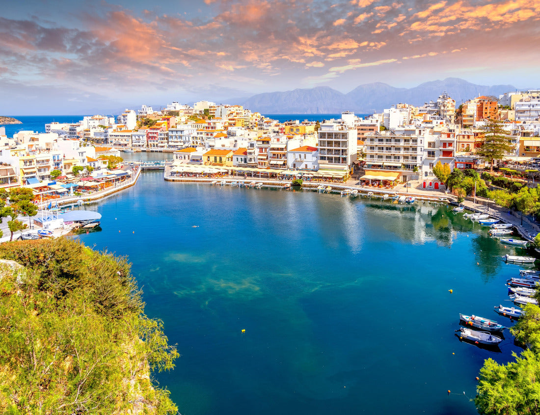 Old city of Agios Nikolaos, Island Crete, Greece 1000pc Puzzle
