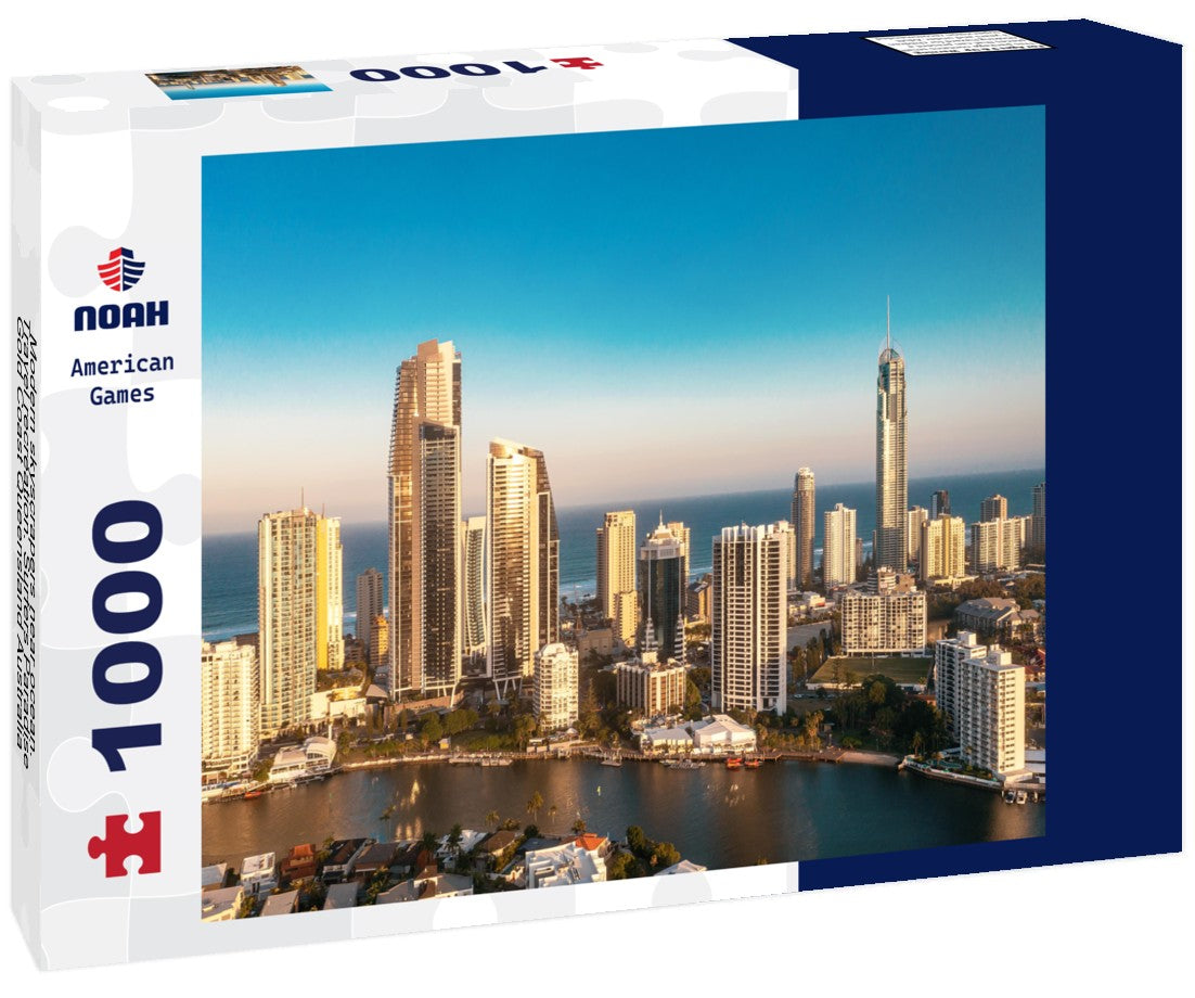 Noah Jigsaw Puzzle Modern skyscrapers near ocean. Travel recreation. Surfers Paradise, Gold Coast Queensland Australia 1000 pieces