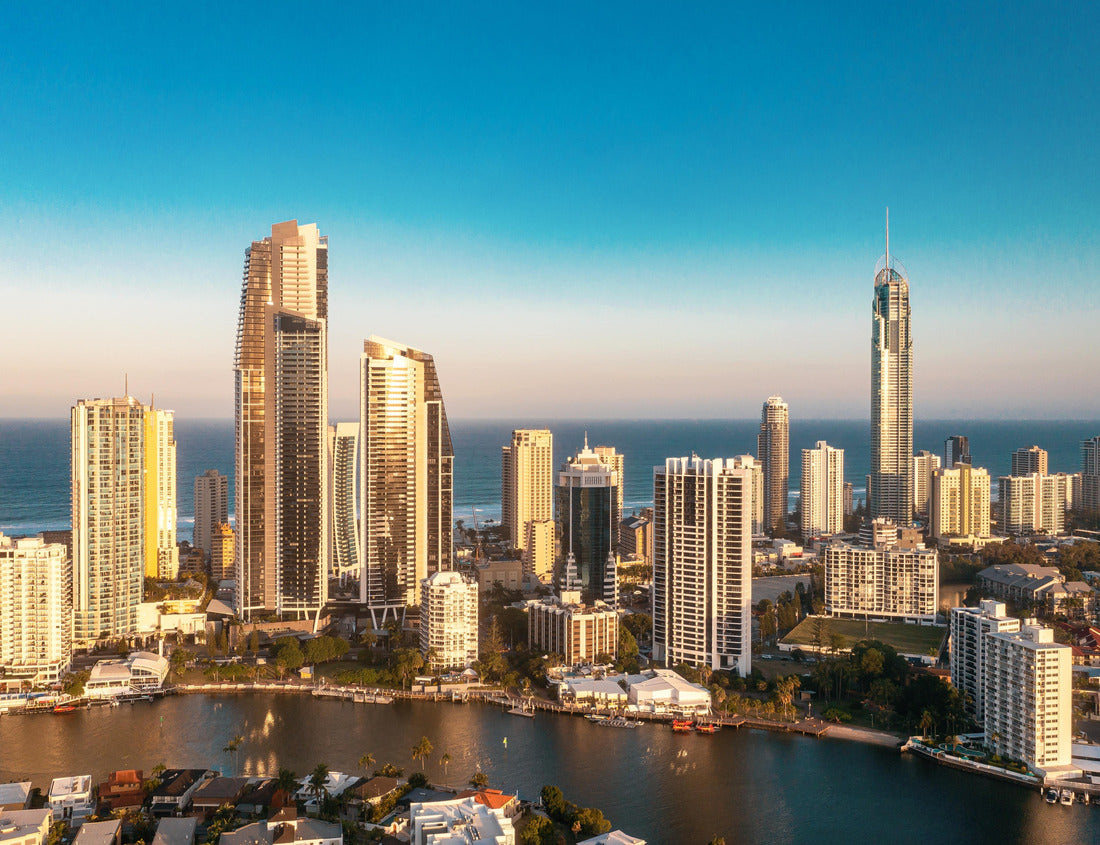 Noah Jigsaw Puzzle Modern skyscrapers near ocean. Travel recreation. Surfers Paradise, Gold Coast Queensland Australia 1000 pieces
