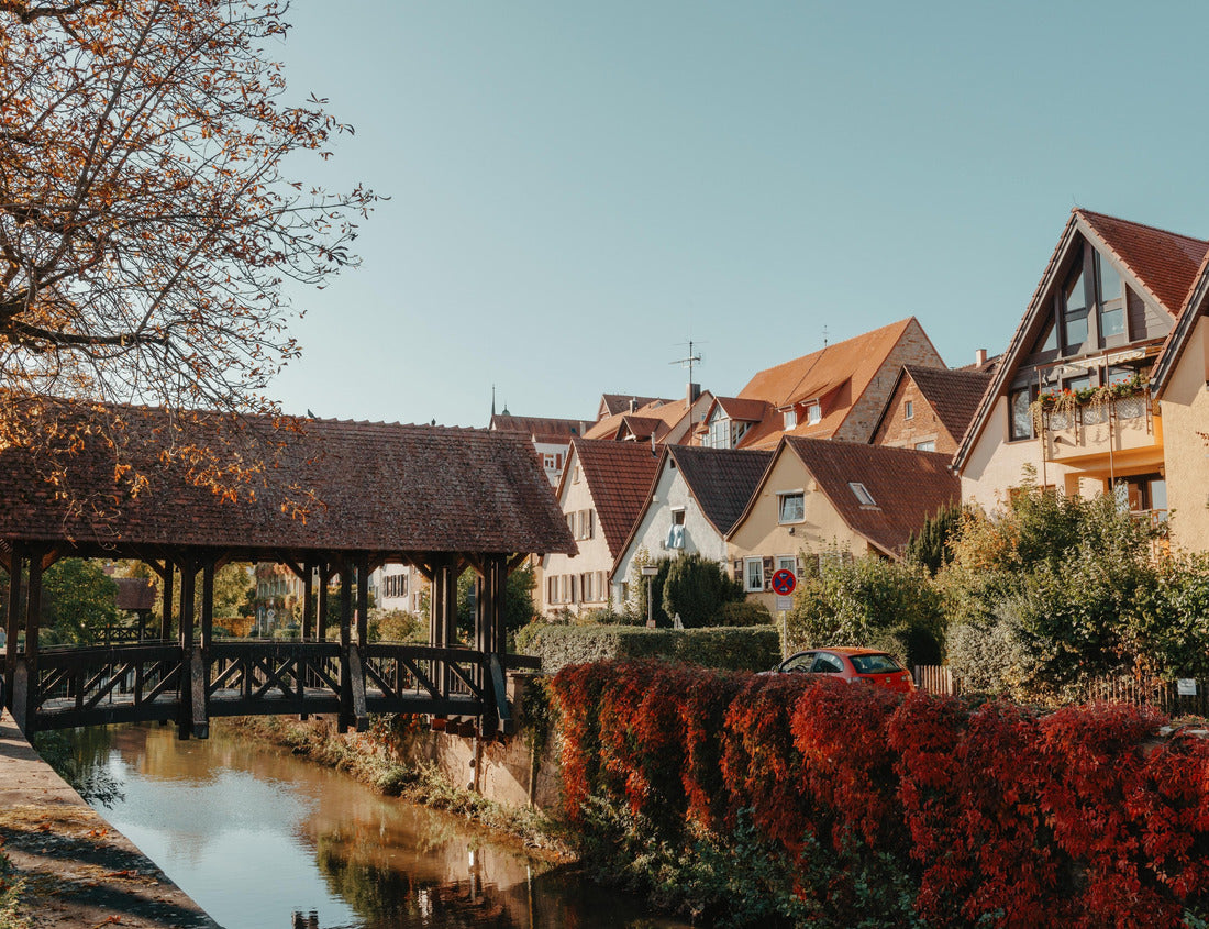 Noah Jigsaw Puzzle Bridge over the Metter in Bietigheim-Bissingen 1000 pieces