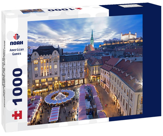 Noah Jigsaw Puzzle BRATISLAVA, SLOVAKIA: Christmas market on the Main square in evening dusk 1000 pieces