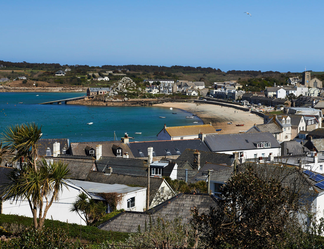Noah Jigsaw Puzzle A sunny day over the rooftops of Hugh Town, St. Mary's, Isles of Scilly, England, Great Britain 1000 pieces