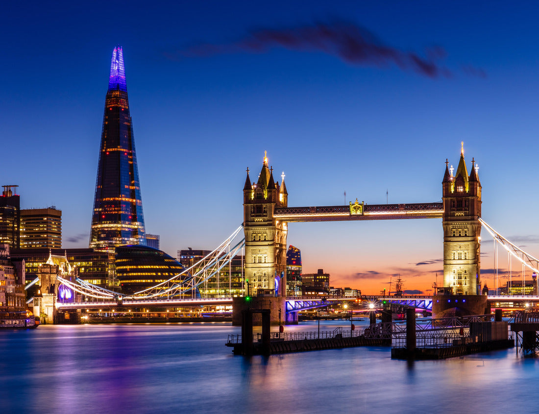 Noah Jigsaw Puzzle Tower Bridge and The Shard at sunset, London, England, United Kingdom, Europe 1000 pieces