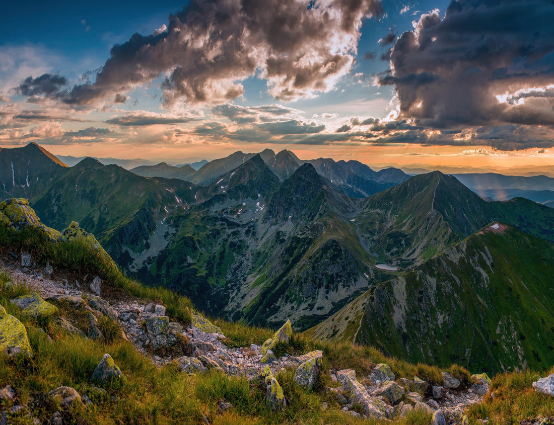 Noah Jigsaw Puzzle Mountain sunset panorama landscape in Rohace area of the Tatra National Park, Western Tatras, Slovakia, Europe 1000 pieces