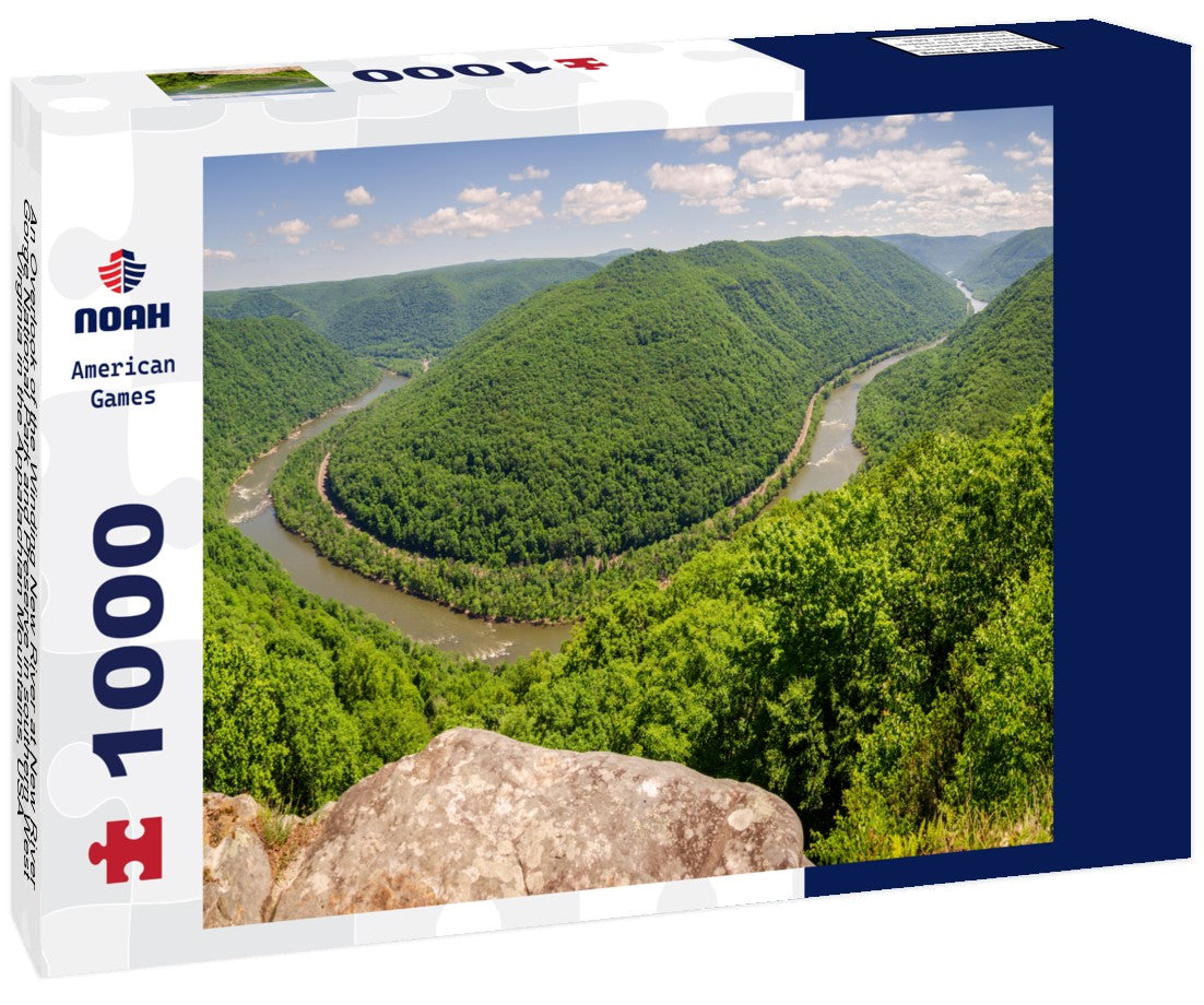 Noah Jigsaw Puzzle An Overlook of the Winding New River at New River Gorge National Park and Preserve in southern West Virginia in the Appalachian Mountains, USA 1000 pieces