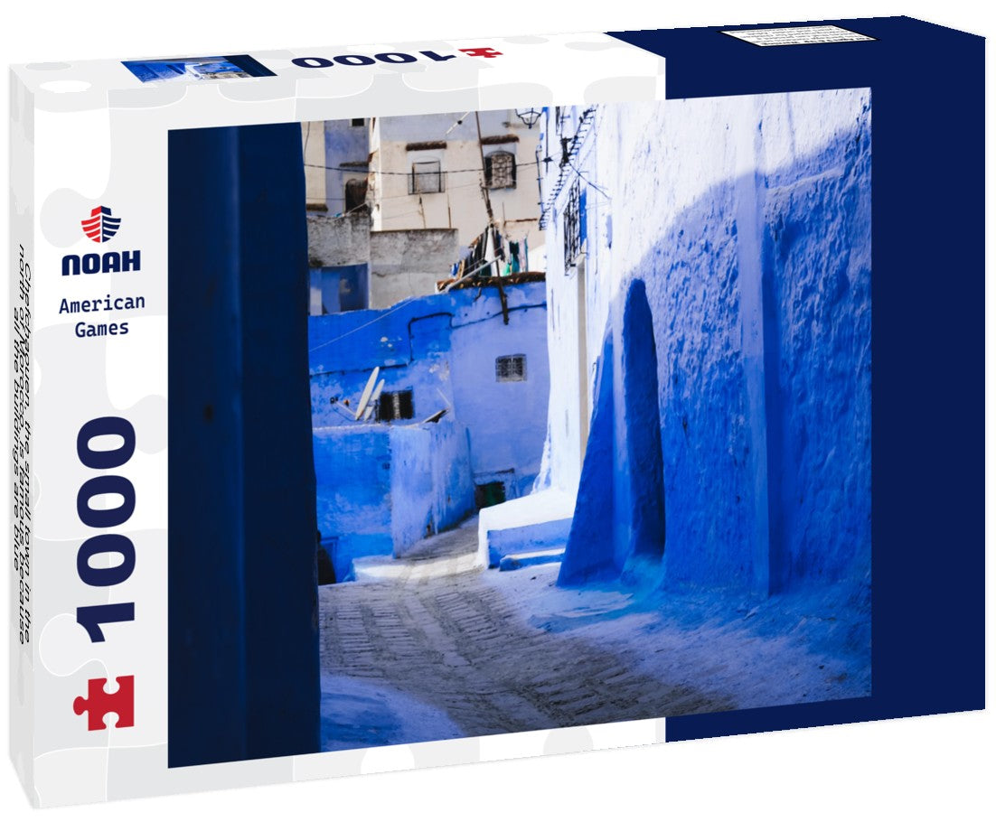 Noah Jigsaw Puzzle Chefchaouen, the small town in the north of Morocco, is famous because all the buildings are blue 1000 pieces
