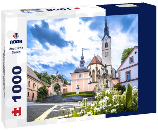 Noah Jigsaw Puzzle Town of Ljutomer church view, northeastern Slovenia 1000 pieces