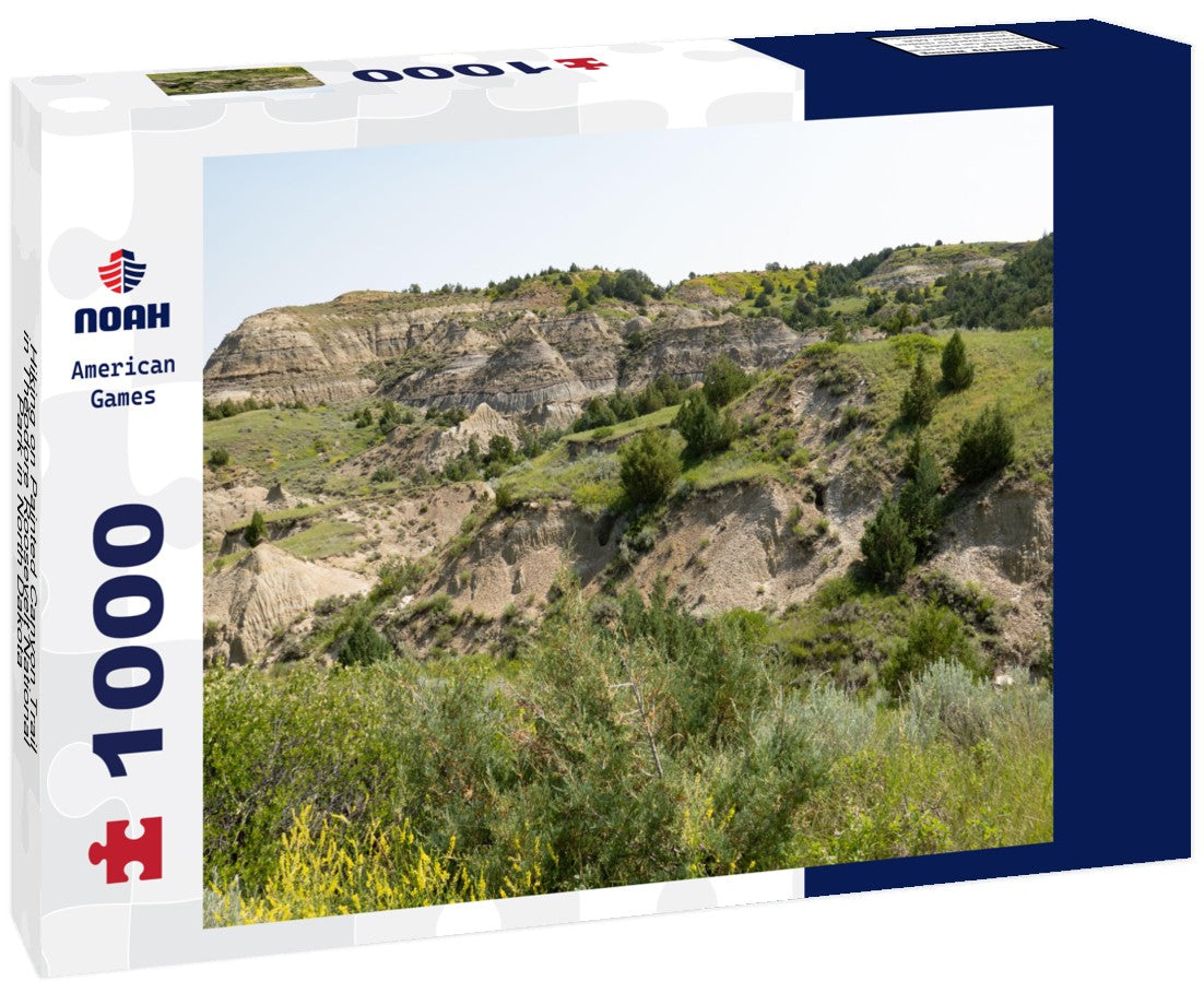 Noah Jigsaw Puzzle Hiking on Painted Canyon Trail in Theodore Roosevelt National Park in North Dakota 1000 pieces