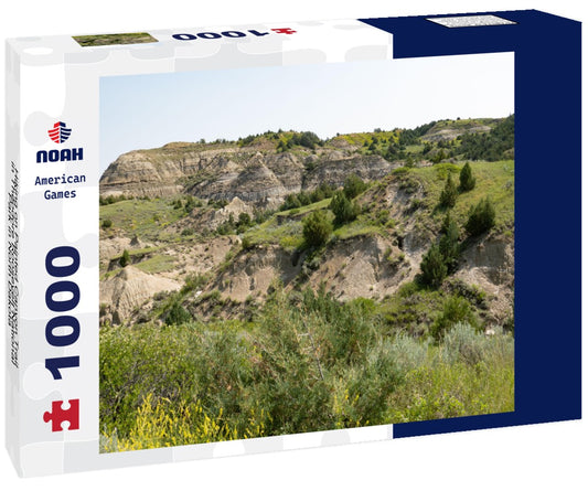 Noah Jigsaw Puzzle Hiking on Painted Canyon Trail in Theodore Roosevelt National Park in North Dakota 1000 pieces