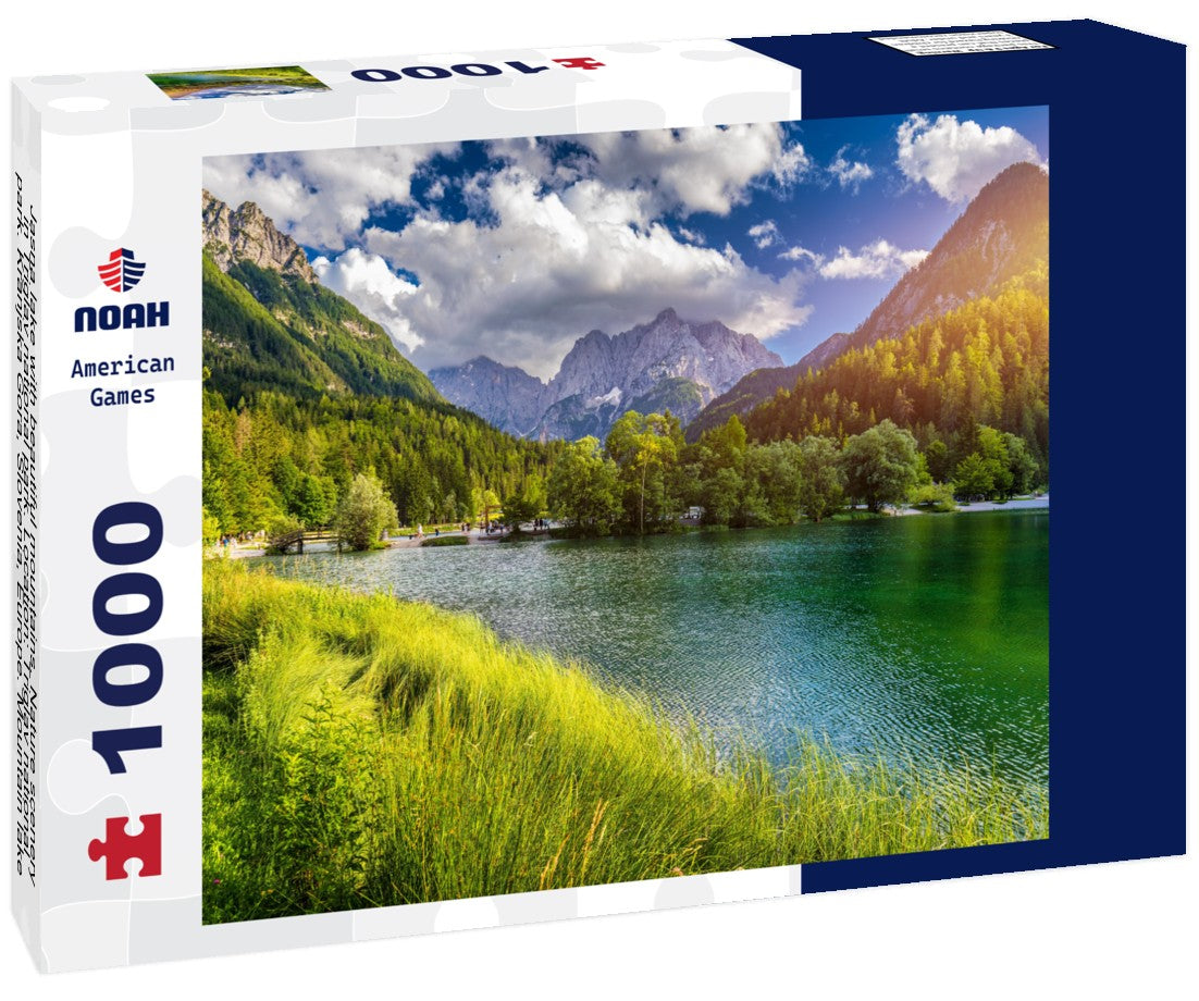 Noah Jigsaw Puzzle Jasna lake with beautiful mountains. Nature scenery in Triglav national park. Location: Triglav national park. Kranjska Gora, Slovenia, Europe. Mountain lake Jasna in Krajsnka Gora, Slovenia 1000 pieces