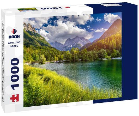 Noah Jigsaw Puzzle Jasna lake with beautiful mountains. Nature scenery in Triglav national park. Location: Triglav national park. Kranjska Gora, Slovenia, Europe. Mountain lake Jasna in Krajsnka Gora, Slovenia 1000 pieces
