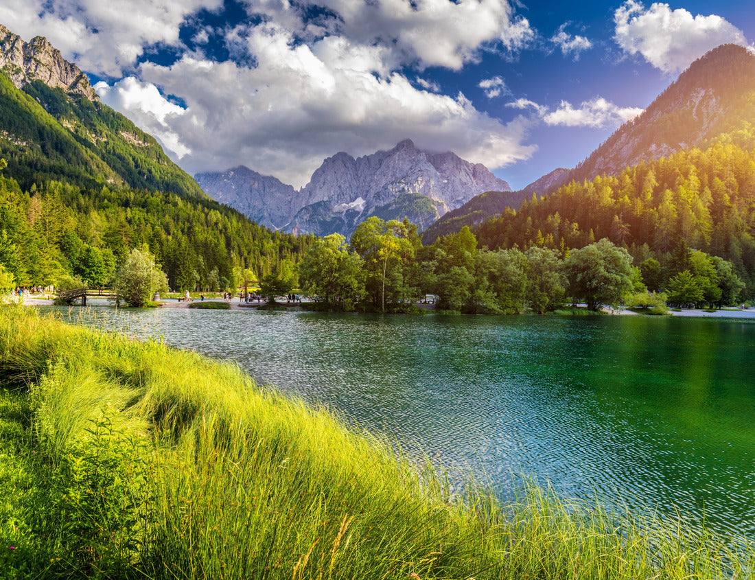 Noah Jigsaw Puzzle Jasna lake with beautiful mountains. Nature scenery in Triglav national park. Location: Triglav national park. Kranjska Gora, Slovenia, Europe. Mountain lake Jasna in Krajsnka Gora, Slovenia 1000 pieces
