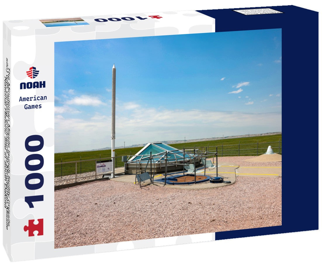 The Minuteman Missile launch facility (missile silo) with viewing enclosure at Minuteman Missile National Historic Site in South Dakota 1000pc Puzzle