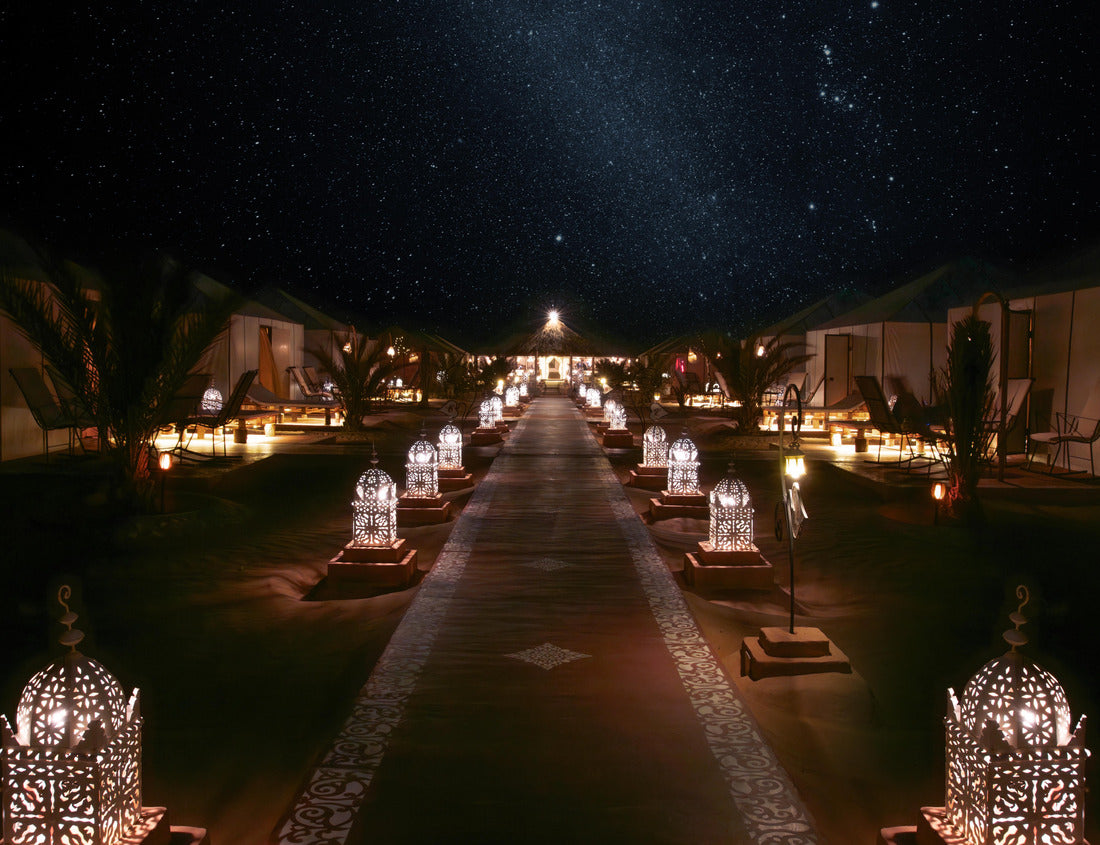 Noah Jigsaw Puzzle Camp at night in the Sahara desert in Morocco 1000 pieces