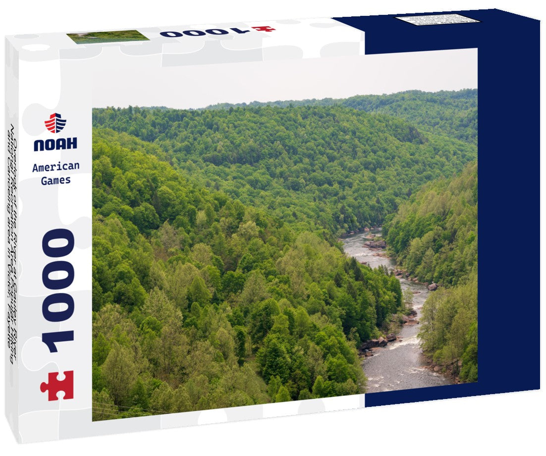 Overlook of the River at Gauley River National Recreation Area Popular Hiking and Canoeing area in Victor, Fayette County, West Virginia, USA 1000pc Puzzle