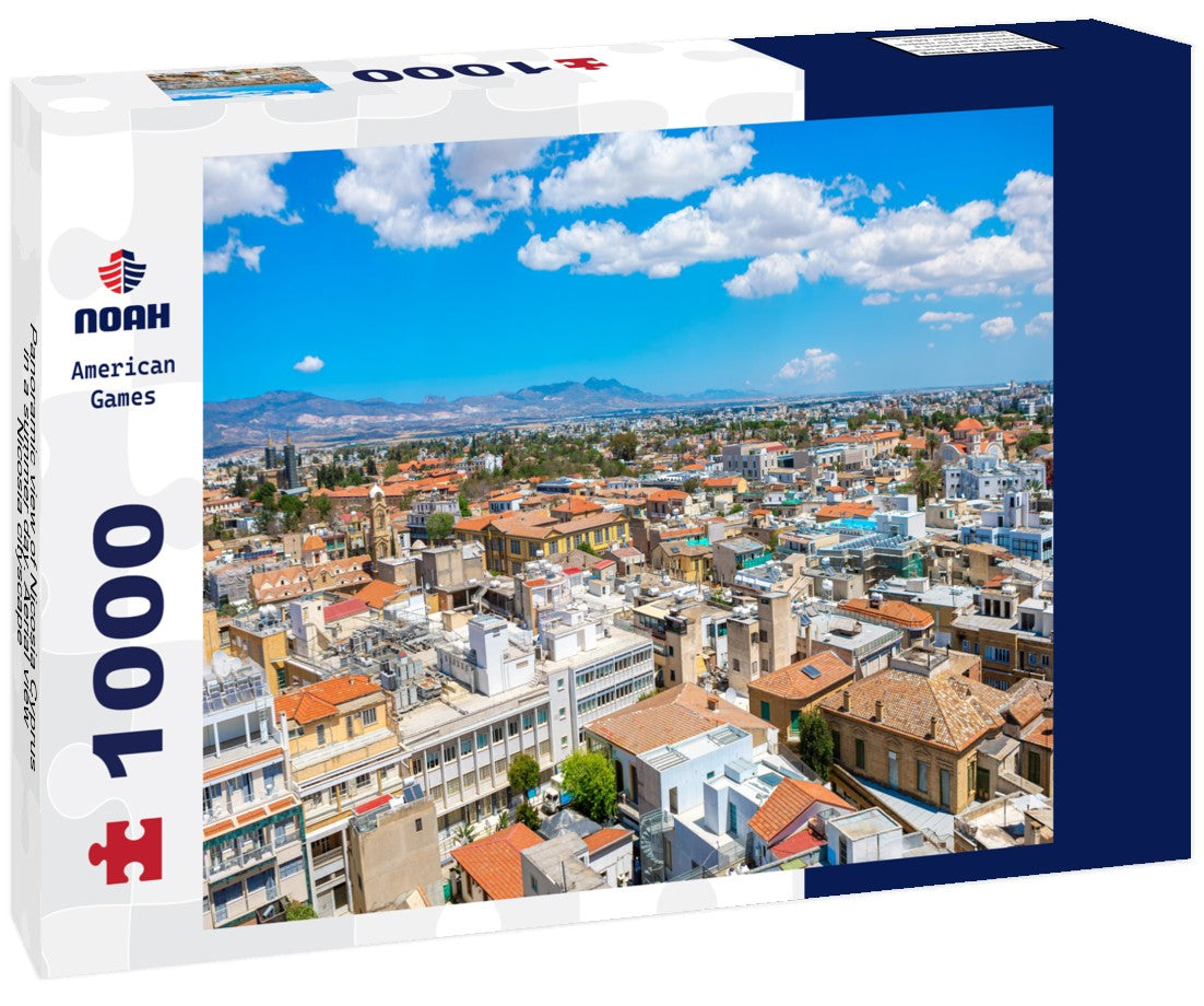 Nicosia Cyprus in a summer day. Aerial view Nicosia cityscape 1000pc Puzzle