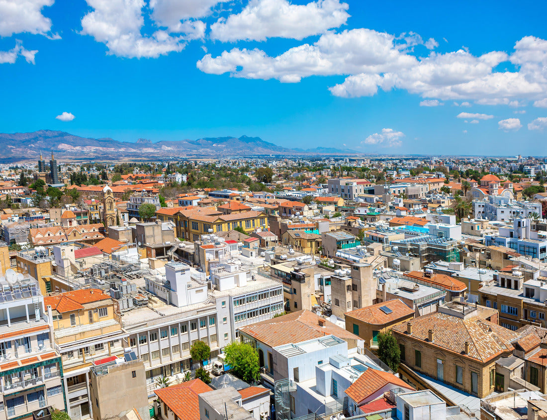 Nicosia Cyprus in a summer day. Aerial view Nicosia cityscape 1000pc Puzzle