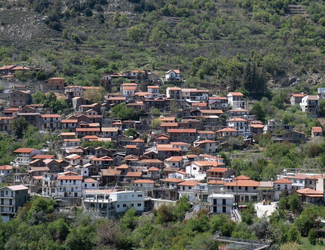 Noah Jigsaw Puzzle Mountain traditional Cyprus village of Alona. Troodos mountain range 1000 pieces