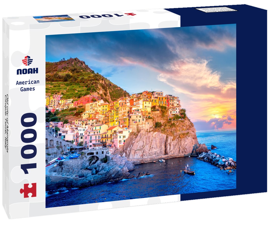 Old city of Manarola, Cinque Terre, Italy 1000pc Puzzle