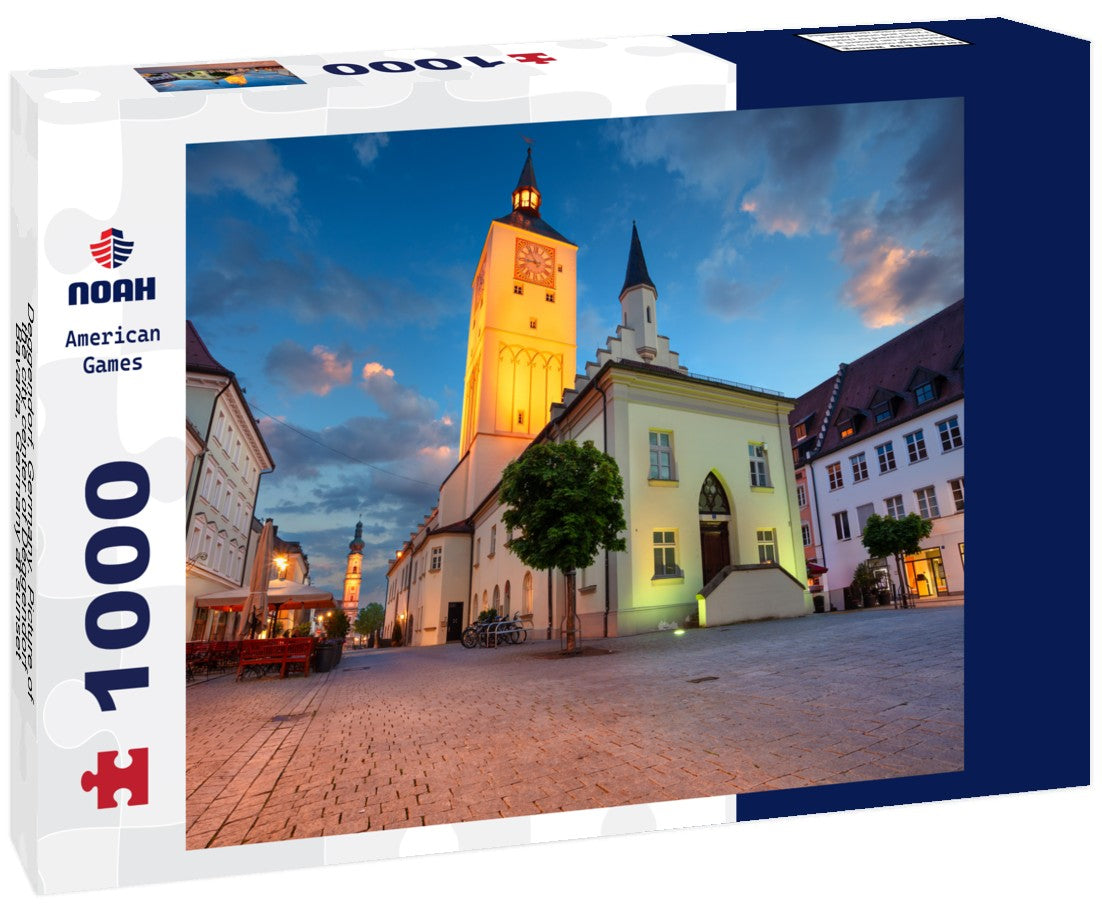 Noah Jigsaw Puzzle Deggendorf, Germany. Picture of the city center of Deggendorf, Bavaria, Germany at sunset 1000 pieces