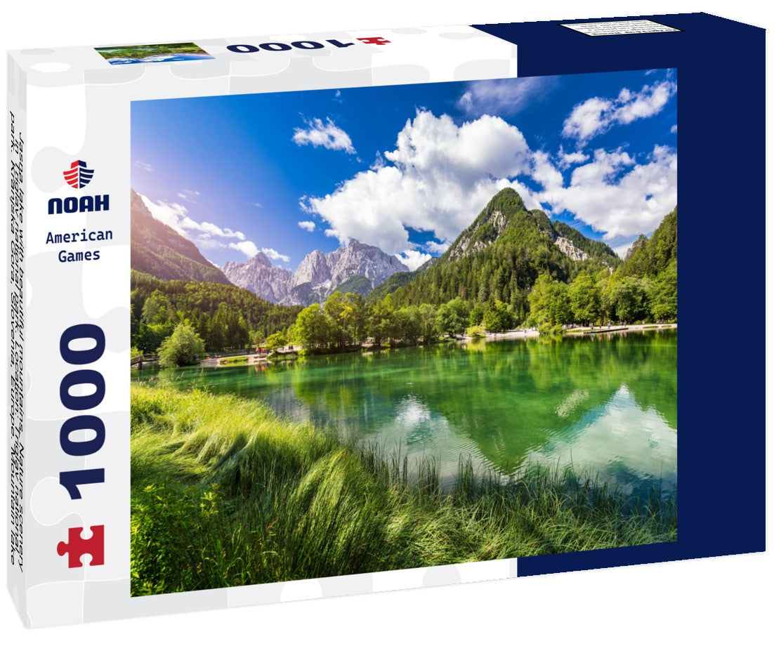 Noah Jigsaw Puzzle Jasna lake with beautiful mountains. Nature scenery in Triglav national park. Location: Triglav national park. Kranjska Gora, Slovenia, Europe. Mountain lake Jasna in Krajsnka Gora, Slovenia 1000 pieces
