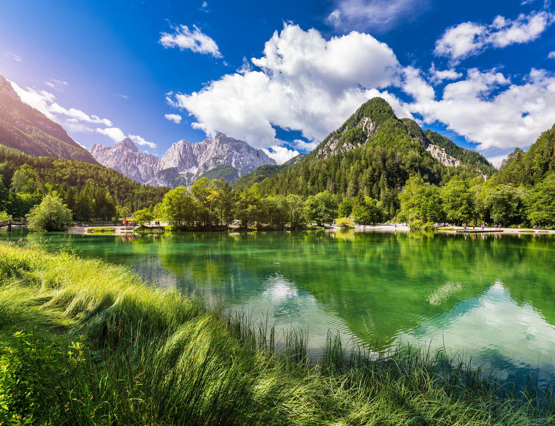 Noah Jigsaw Puzzle Jasna lake with beautiful mountains. Nature scenery in Triglav national park. Location: Triglav national park. Kranjska Gora, Slovenia, Europe. Mountain lake Jasna in Krajsnka Gora, Slovenia 1000 pieces