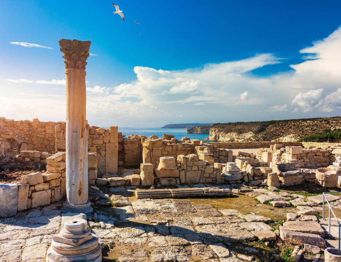 Noah Jigsaw Puzzle ?ourion ancient ruins of the ancient city. Achilles' House Kourio Basilica at The Sanctuary of Apollo at the Kourion World Heritage Archaeological site near Limassol (Lemesos), Cyprus 1000 pieces