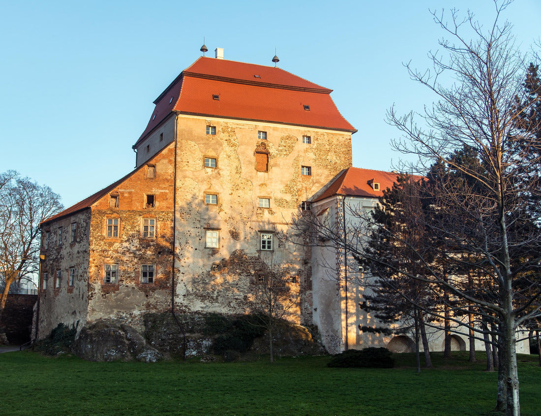 Miroslav Castle, evening view from the castle garden, Miroslav town, South Moravia, Czech Republic 1000pc Puzzle