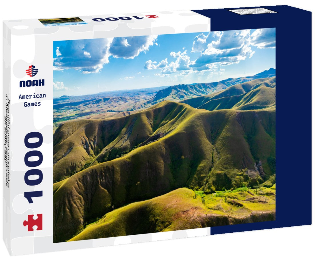 Noah Jigsaw Puzzle Beautiful green mountains in Madagascar countryside on sunny day 1000 pieces
