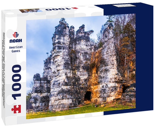 Noah Jigsaw Puzzle Natural Chimneys Park is a natural limestone structure near Mt. Solon in the Shenandoah Valley in Augusta County, Virginia 1000 pieces