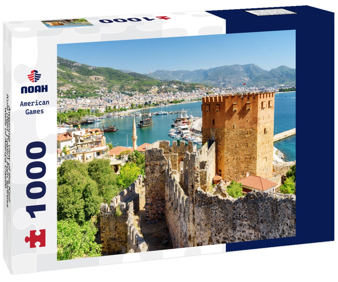 Noah Jigsaw Puzzle Awesome view of the Kizil Kule (Red Tower) from fortress walls of Alanya Castle in Turkey 1000 pieces