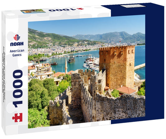 Noah Jigsaw Puzzle Awesome view of the Kizil Kule (Red Tower) from fortress walls of Alanya Castle in Turkey 1000 pieces