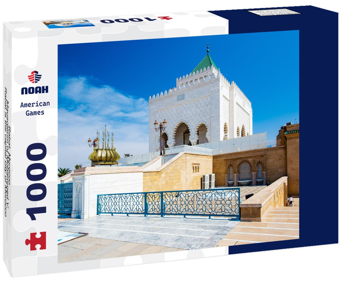 Rabat, Morocco - Mausoleum of Mohammed V. Rabat is the capital city of Morocco, an administrative city but very popular 1000pc Puzzle
