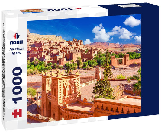 Noah Jigsaw Puzzle Ait-Benhaddou, Ouarzazate, Morocco: Overview of the famous ksar made of clay and adobe architecture. North Africa travel destination 1000 pieces