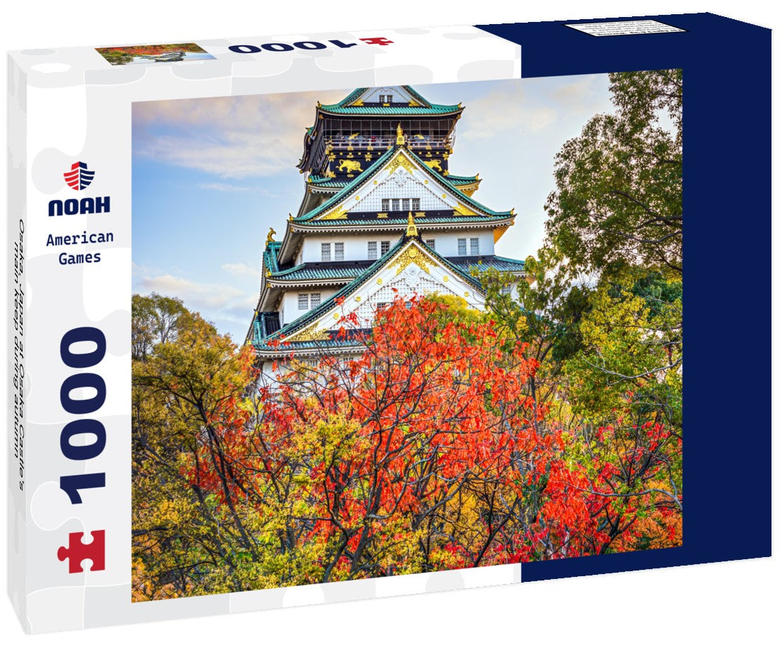 Osaka, Japan at Osaka Castle's main keep during autumn 1000pc Puzzle