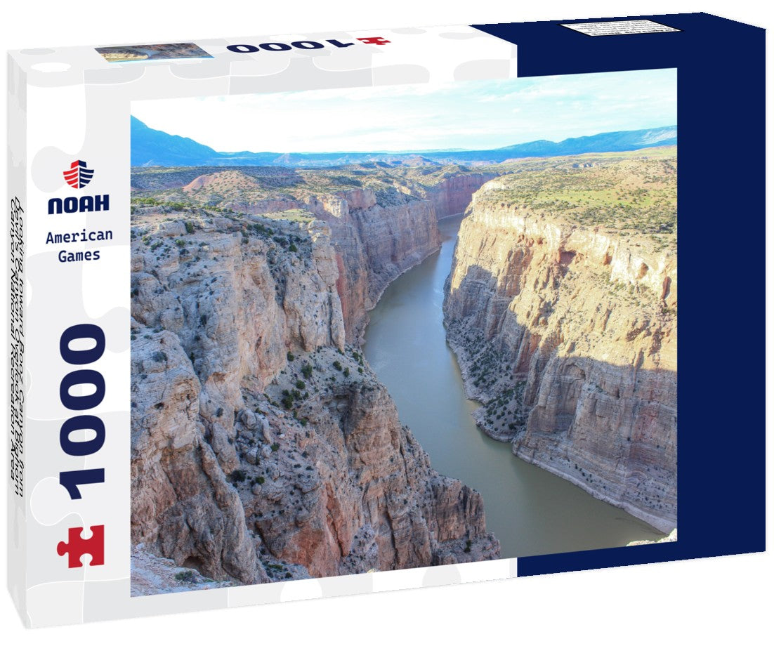Noah Jigsaw Puzzle Looking toward Booz Canyon from Devil's Canyon Overlook at Bighorn Canyon National Recreation Area NNE of Lovell, WY 1000 pieces
