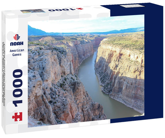 Noah Jigsaw Puzzle Looking toward Booz Canyon from Devil's Canyon Overlook at Bighorn Canyon National Recreation Area NNE of Lovell, WY 1000 pieces