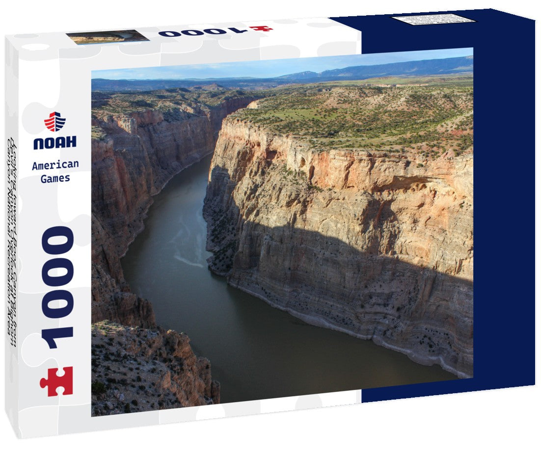 Noah Jigsaw Puzzle Looking toward Booz Canyon from Devil's Canyon Overlook at Bighorn Canyon National Recreation Area NNE of Lovell, WY 1000 pieces