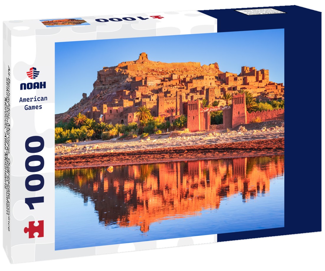 Noah Jigsaw Puzzle Ait-Benhaddou, Morocco. Ouarzazate province, striking example of Kasbah in southern Morocco, Atlas Mountains 1000 pieces