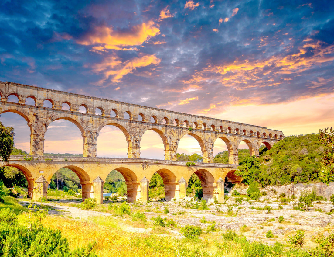 Pont Du Gard, Aqueduct, Remoulins, South of France 1000pc Puzzle