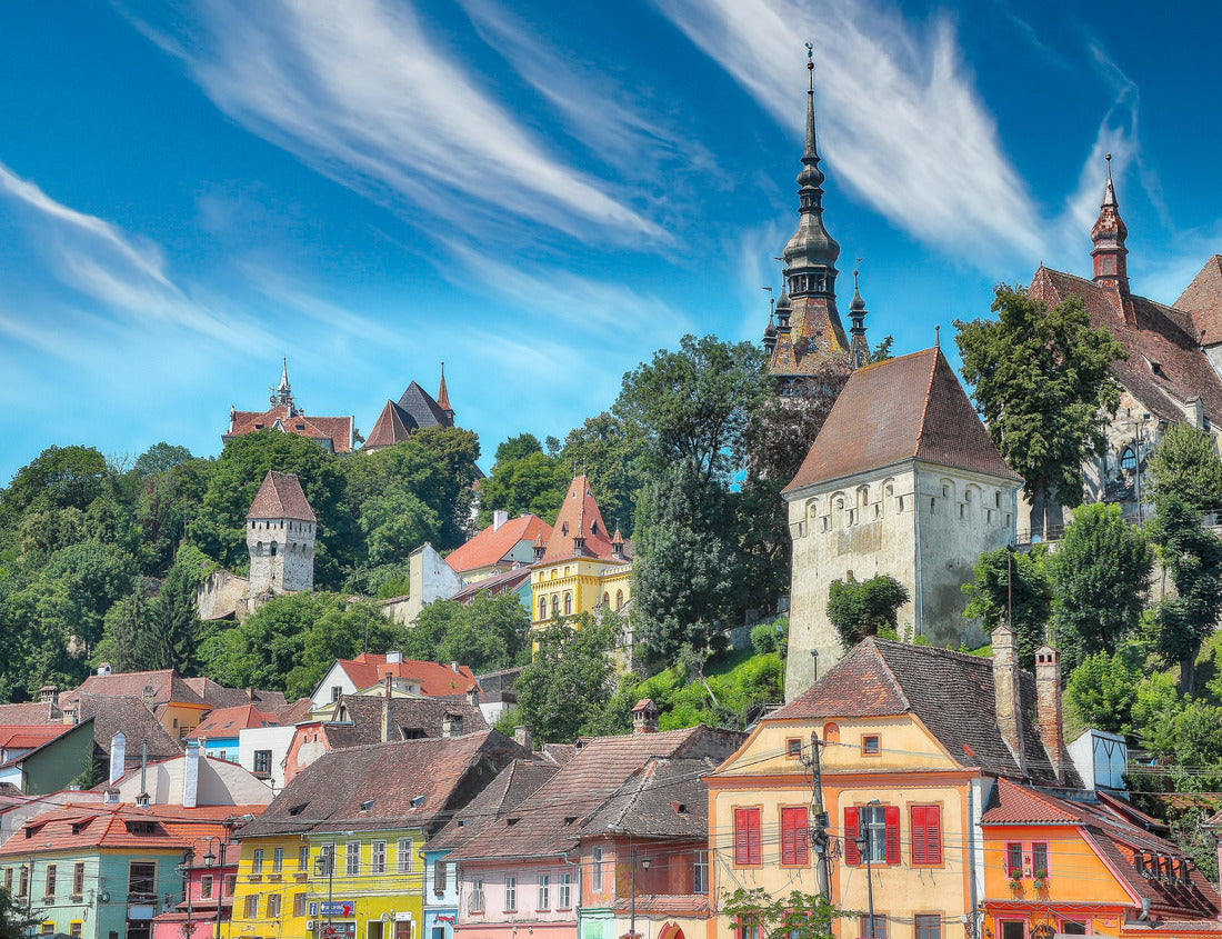 Noah Jigsaw Puzzle Amazing summer cityscape of medieval city Sighisoara. Popular travel destination. Location: Sighisoara, Mures county, Romania 1000 pieces