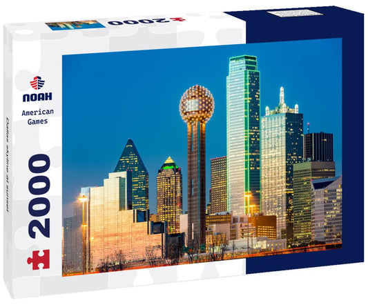 Noah Jigsaw Puzzle Dallas skyline at sunset 2000 pieces