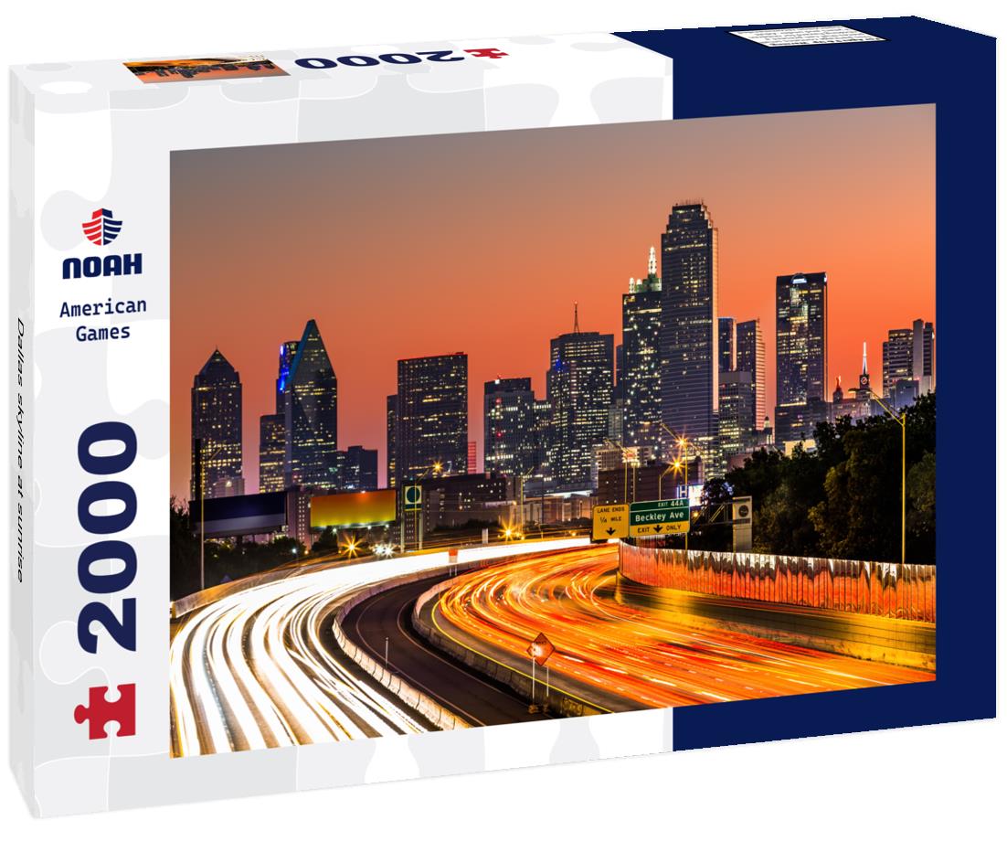 Noah Jigsaw Puzzle Dallas skyline at sunrise 2000 pieces