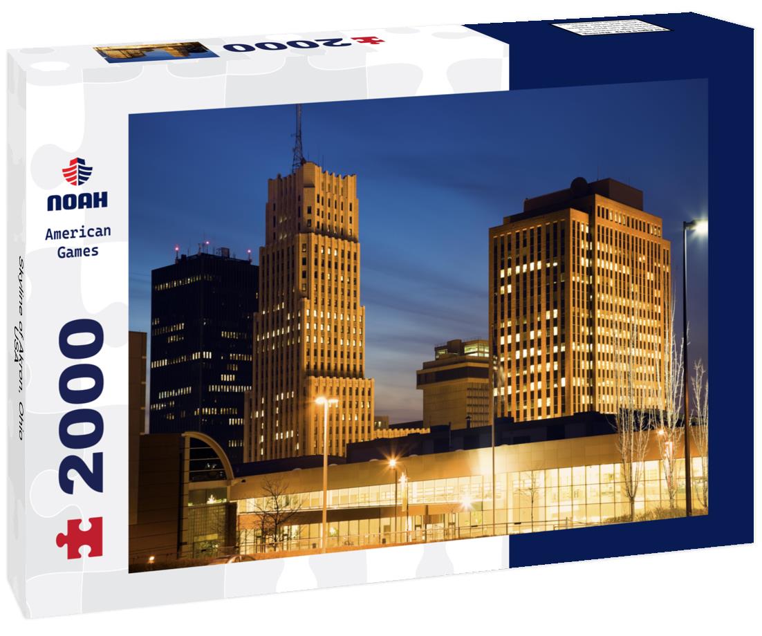 Noah Jigsaw Puzzle Skyline of Akron, Ohio, USA 2000 pieces