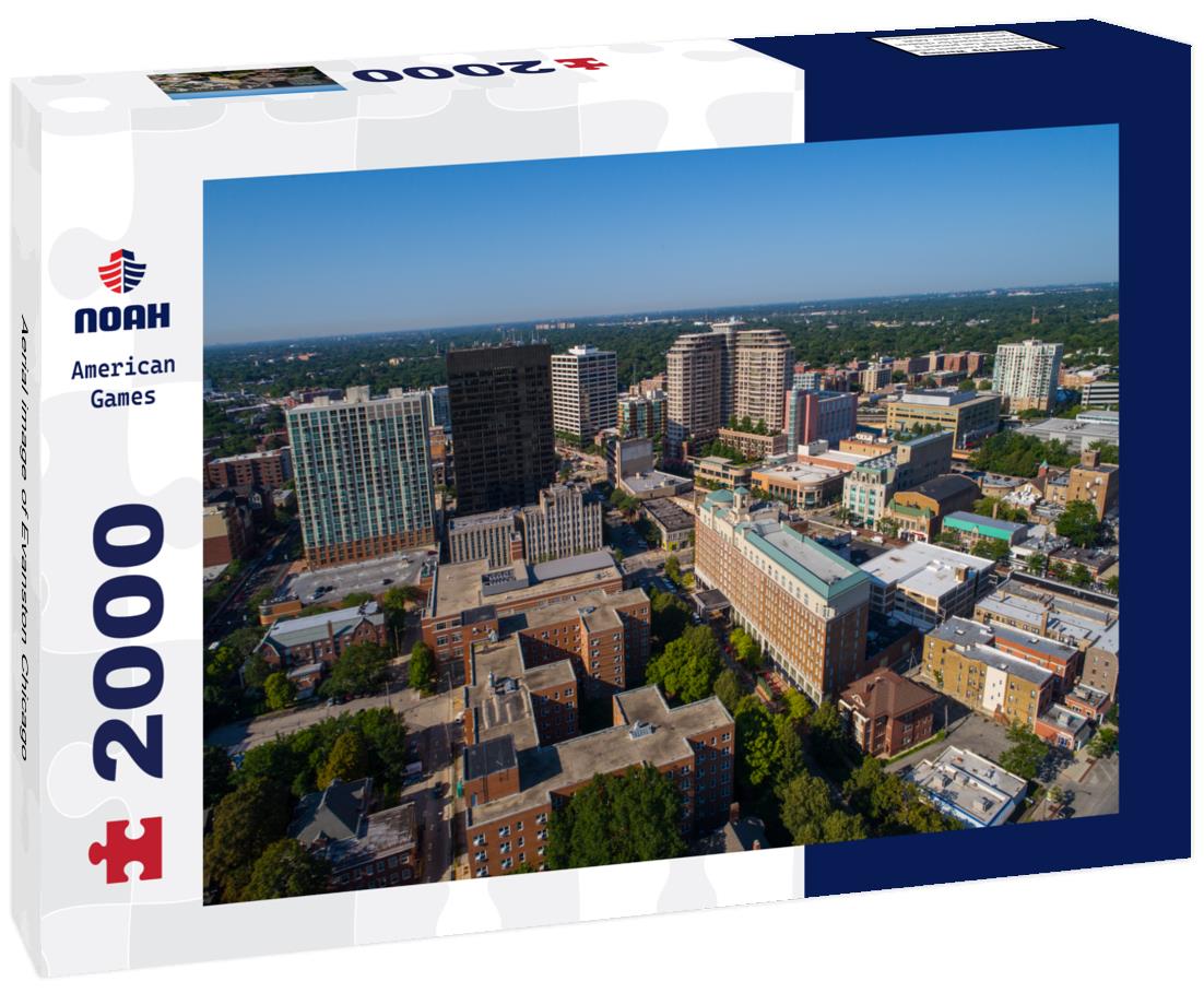 Noah Jigsaw Puzzle Aerial image of Evanston Chicago 2000 pieces