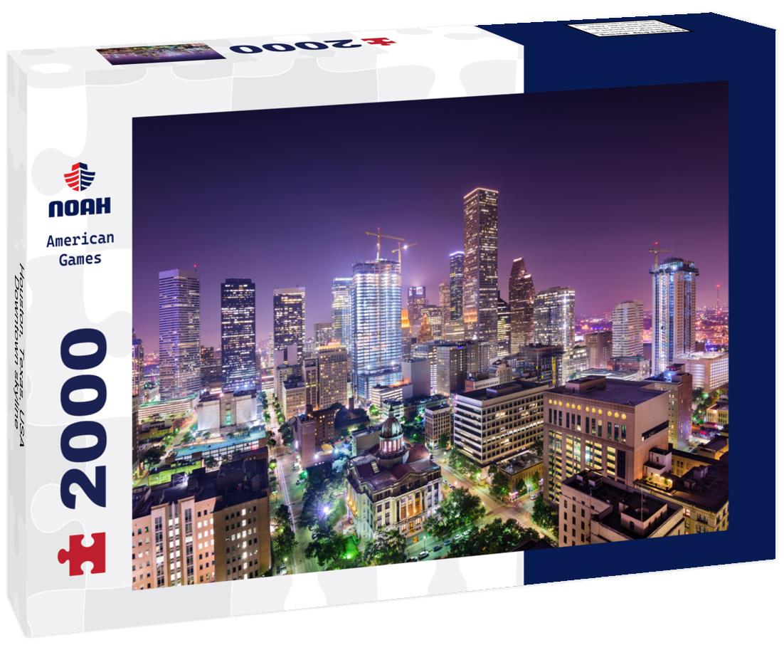Noah Jigsaw Puzzle Houston, Texas, USA Downtown skyline 2000 pieces