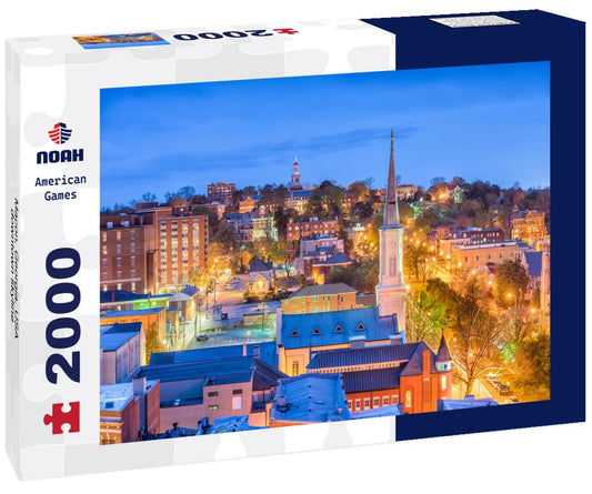 Noah Jigsaw Puzzle Macon, Georgia, USA downtown skyline 2000 pieces