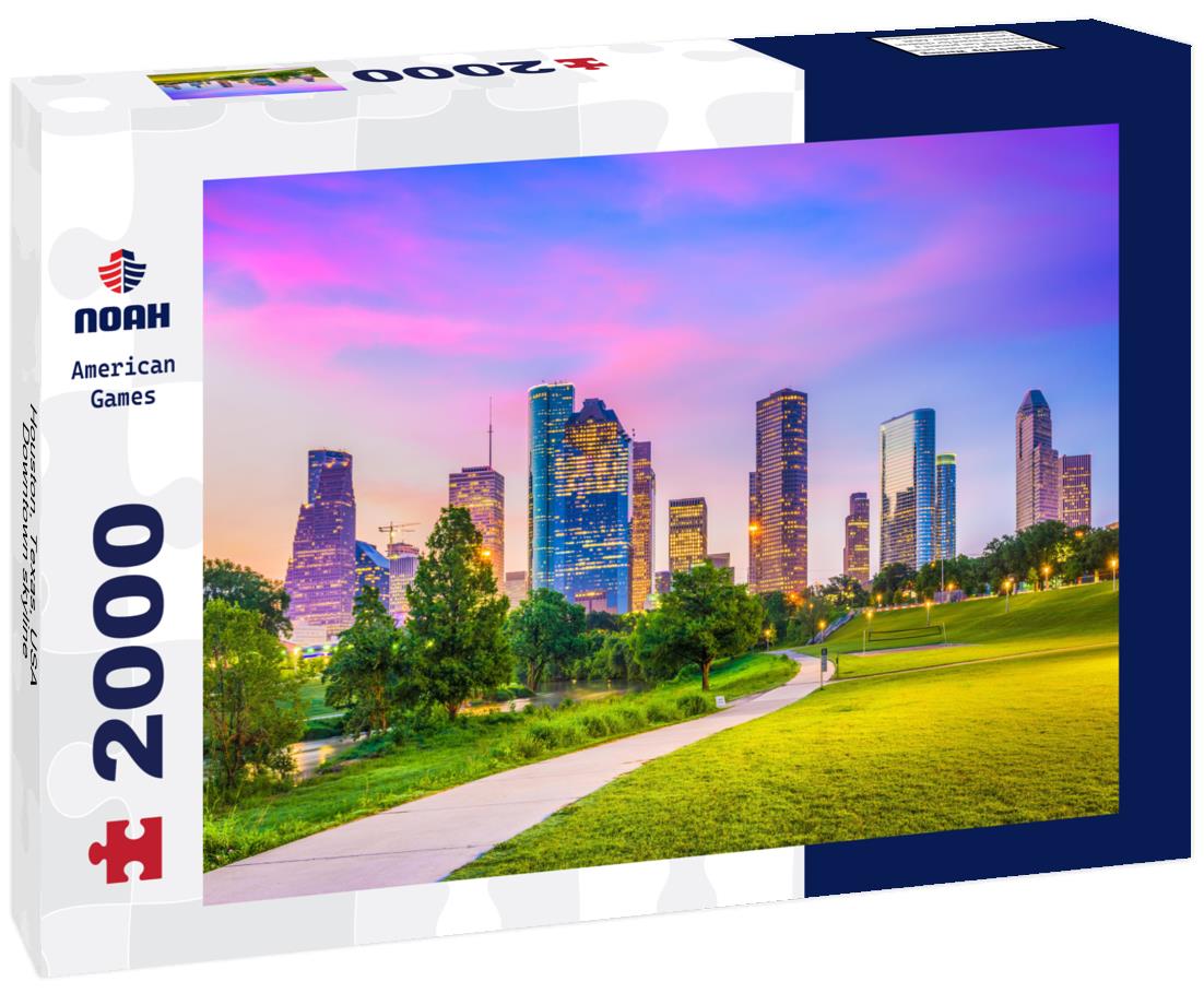 Noah Jigsaw Puzzle Houston, Texas, USA Downtown skyline 2000 pieces