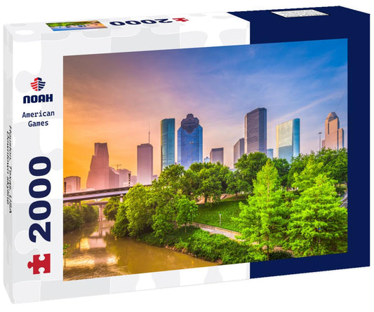Noah Jigsaw Puzzle Houston, Texas, USA Downtown skyline 2000 pieces