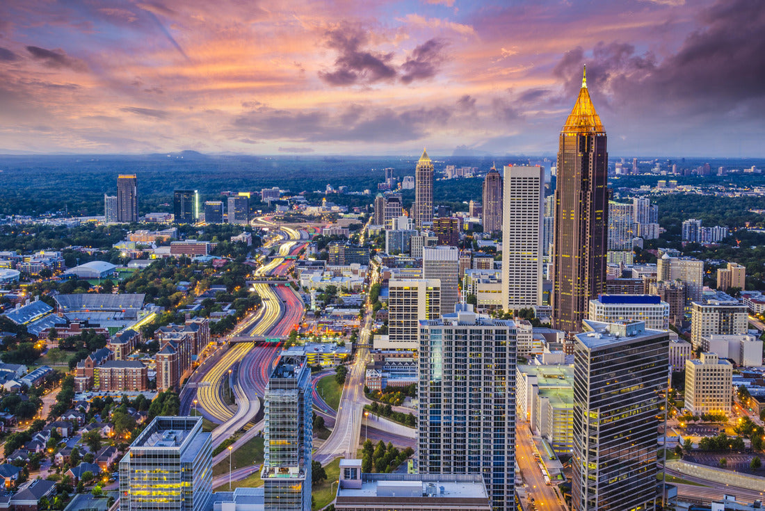 Noah Jigsaw Puzzle Atlanta, Georgia downtown aerial view 2000 pieces